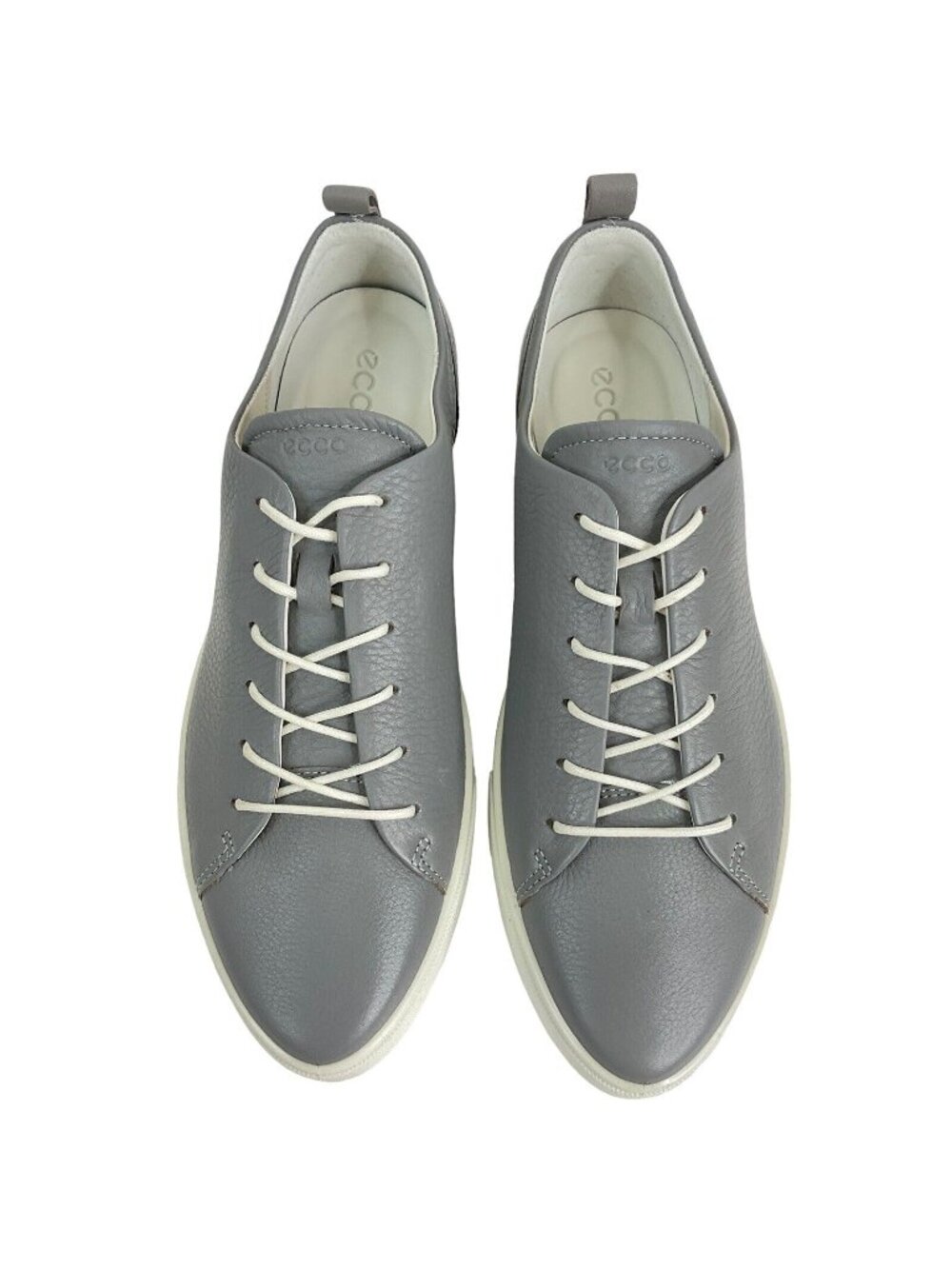Ecco Shoes Women's Sz 41 US 10-10.5 Gillian Gray Leather Sneaker Point $180 Nib